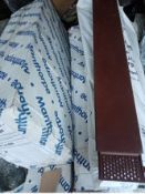 80 X LINEAR VERG ROOFING CAPS BROWN - RRP £ 640 : Based in Leeds full details will be handed to