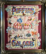 Watercolour painting and collage by Susan J. Woolhouse 61cms x 51cms (70cms x 60cms framed)