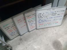 * 4 x small white boards