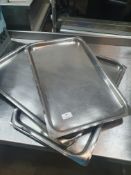 * 6 x S/S trays