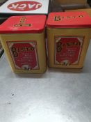 * 2 x vintage Bisto tins
