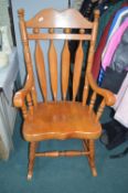 *Oversized Solid Pine Rocking Chair