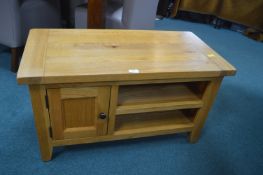 Solid Oak Storage Table