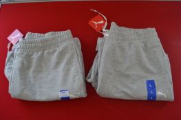 *Puma Grey Track Pants Size: L 2pk