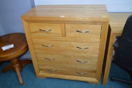Solid Oak Two over Three Chest