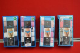 *Four 6pks Women’s Bikini Briefs Size: XL