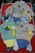 Seven Assorted Pekkle 3pc Sets Size: 6 Months