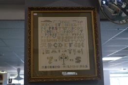 Gilt Framed Sampler