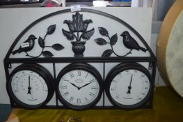 *Wygate Decorative Clock, Thermometer Set with Wall