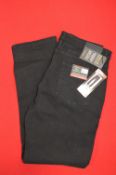 *Urban Star Men’s Black Straight Leg Jeans Size: 34x34