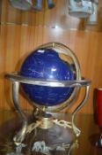 Gemstone Terrestrial Globe on Stand