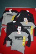 Five Levi’s T-Shirts & Hoodies Sets Size: S 6y