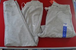 *Puma Grey Track Pants Size: L 2pk
