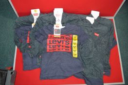 Five Levi’s T-Shirts & Hoodies Sets Size: S 6y