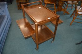 1930's Oak Tea Trolley