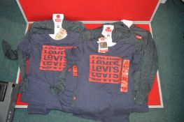 Five Levi’s T-Shirts & Hoodies Sets Size: M 7-8y