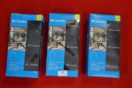 *Three 3pks Columbia Men’s Black T-Shirts Size: S