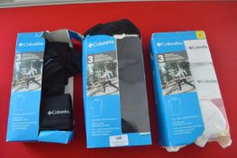 *~7 Columbia Men’s White & Black Cotton T-Shirts Size: S