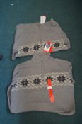 *Two Weatherproof Vintage Men’s Nordic Style Jumpers in Grey Size: M