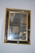 Decorative Gilt Framed Beveled Edge Mirror