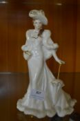 Royal Worcester Golden Ladies Figurine 