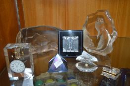 Glass Ornaments, Paperweights, Swedish Birds, etc.