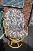 Bamboo Conservatory Swivel Chair