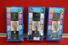 *Three 6pks Women’s Bikini Briefs Size: XL
