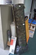 Roll of Underlay, Roll of Foam, and a Storage Tube