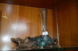 Hand Blown Vase and Sculpture