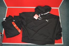 *Two Puma Black Sports Hoodies Size: M