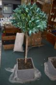 *Artificial Bay Tree in Grey Planter