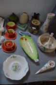 Vintage Pottery Including Beswick, Mailing, Sylvac