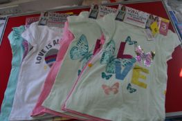 Five 3pks Vigoss Girl’s T-Shirts Size: S