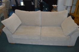 Two Seat Sofa Bed in Oatmeal Upholstery