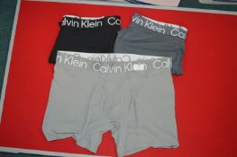 *Three Calvin Klein Men’s Boxers Size: XL