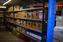 *Two Bays of Racking 9ft x 3ft 7ft tall Comprising Sixteen Cross Beams, and Eight Boards (collection