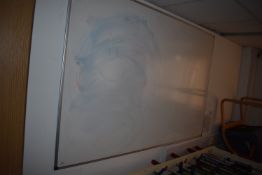 *Whiteboard 120x180cm with Set Cleaning Scrubs and Spray