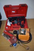 *Drill Bit Sharpeners, Compact Sharpener Power Unit, Hand Drill, and Drill Bits