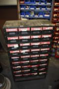 *Metal Thirty-Drawer Storage Cabinet 61x30cm x 108cm tall