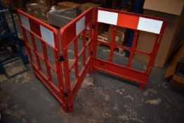 *Three Section Red Barrier