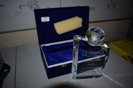 *Glass Award with Case