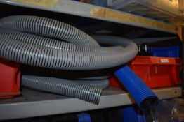 *Contents of Shelf to Include Lin Bins and Contents, Vacuum Pipe, Pry Bar, etc.