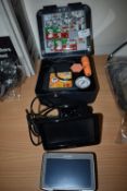 *12v Tyre Inflator, Garmin Sat Nav, and a TomTom Sat Nav