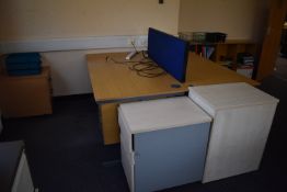 *Two Desks, Two Sets of Drawer, and a Screen