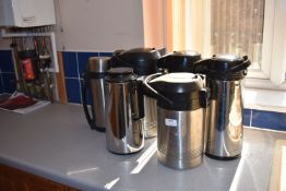 *Five Hot Water Dispensers and a Flask