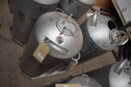 *Two Stainless Steel Vessels on Stand