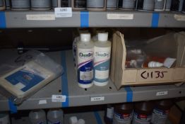 *Matting Agent, ~15 Nubuck Cleaning Cloths, and Cream Tub of Leather Grain Copier