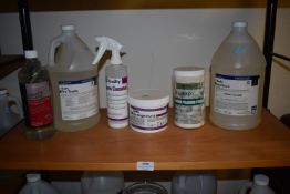 *Granite Countertop Cleaner Step 1, Pro-Textile, Oxy Bright Part B, and Aqua Guard