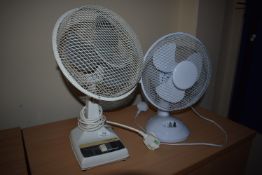 *Two Desk Fans